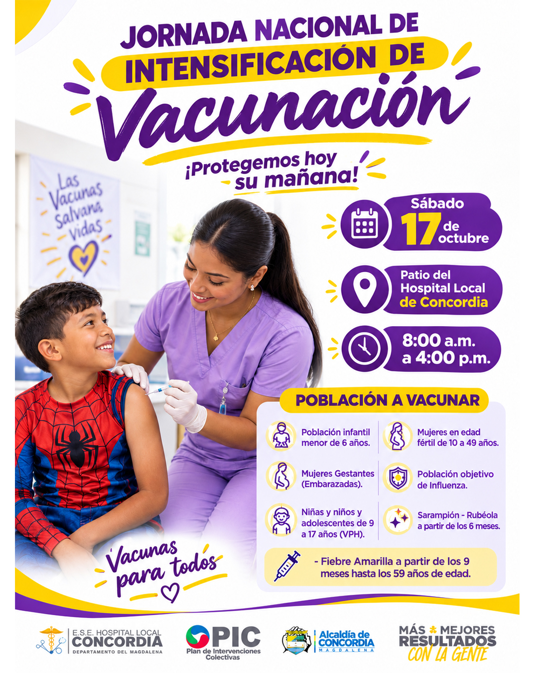 Invitación 4TA JORNADA NACIONAL DE INTENSIFICACIÓN DE VACUNACIÓN OCTUBRE